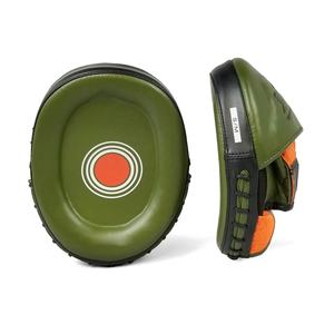 Excellent Quality Punching Mitts Leather Boxing Target <b>Focus</b> <b>Pads</b> Green Orange Curved Design Durable Training Equipment OEM ODM - Product Image 2