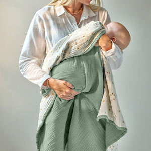 Manta para Bebé Recién Nacido, Suave, Transpirable, de Algodón, Cómoda para Dormir - Product Image 2