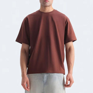 Camiseta de Algodón Personalizada OEM, Camiseta Holgada con Hombros Caídos, Camiseta de Gimnasio, Camiseta de Entrenamiento para Hombre, Pedido al por Mayor - Product Image 1