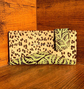 Véritable Animal imprimé fourrure cuir sculpture femmes portefeuille élégant coque de téléphone nouveauté Offre Spéciale Western en relief impression cuir pochette - Product Image 3