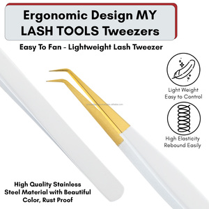 Professional Isolation Tweezers <b>Lash</b> Extension Eyelash <b>Cluster</b> Tweezers for Beauty Supplies Fiber Tip Tool Salon Quality - Product Image 4