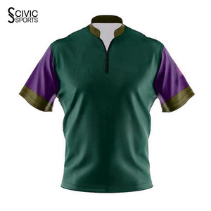Custom <b>Bowling</b> Jerseys for Unisex OEM Factory Wholesale Dye Sublimation Eco-Friendly Breathable Team Shirts - Product Image 1