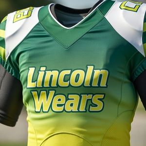 Uniforme de Fútbol Americano Personalizado de Manga Corta, Ligero y Transpirable, Talla Grande, Alta Calidad, Nuevo Estilo, Color Liso, 100% Frontal - Product Image 4