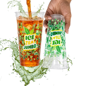 Custom Printing 22 Oz Polypropylene PP Plastic Cup Natural Tall Size for Iced Coffee made in Indonesia - Product Image 2