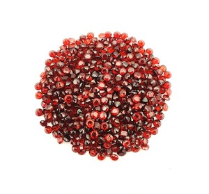 Piedras Preciosas Sueltas de Granate Rojo Natural, Corte Facetado, Calibradas de 2.5MM, Certificadas por Terceros, Venta al Por Mayor para Joyería - Product Image 2