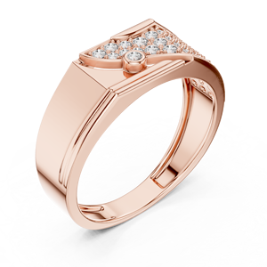 Bague Pavé MONARCH Sertie de Diamants de Laboratoire Taillés, Or Blanc 18 carats Plaqué Rhodium, Certifiée, pour Mariage, Fiançailles, Cadeau, Usage Quotidien, Homme - Product Image 5