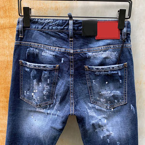 Mens Slim Fit Stretch <b>Denim</b> Jeans Casual Pants Streetwear Outfit High Quality Comfortable Fit Elastic Cotton <b>Material</b> Jeans For - Product Image 2