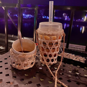 Vietnam Manufacturer Bamboo <b>Cup</b> Holder Handle Eco Friendly Drink Carrier Bulk Wholesale Factory Export Supply - Product Image 1