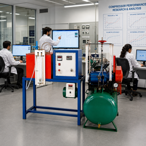 Equipo de Prueba para Compresores de Aire Rotatorios |   Sistema de Medición de Eficiencia Volumétrica y Entrega de Aire Libre | Laboratorio de Ingeniería Mecánica - Product Image 4
