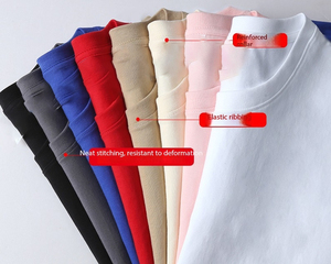 Camiseta Casual de Manga Corta para Hombre, 100% Algodón, Corte Holgado, Color Sólido, 200GSM, con Logotipo Bordado Personalizado, Precio de Fábrica de Bangladesh y China, OEM - Product Image 5