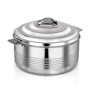 Premium Stainless Steel Stockpot Insulated Hot Pot Casserole Soup Serving Dishes Lid Gold Plated Handle Tableware <b>Cookware</b> - Product Image 5