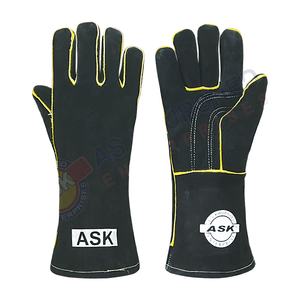 Heavy DUty Heat Resistant Welding Gloves Cow Split Leather Excellent Grip Improves Dexterity For <b>Welder</b> Coal Mining Works - Product Image 1