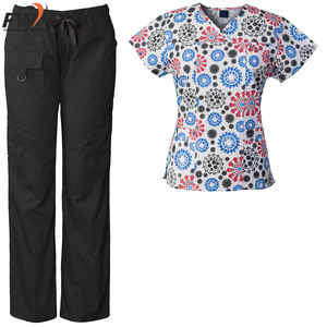 Uniforme Médico Transpirable de Textura Suave y Ligero con Cintura Flexible, Conjuntos de Uniformes Médicos Personalizados - Product Image 4