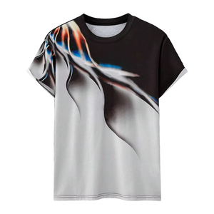 Camisetas Casuales de Algodón 100% para Hombre, Diseño Personalizado en la Parte Delantera, Sublimación, Patrón Sólido, Secado Rápido, Transpirables, 180g, Verano - Product Image 5