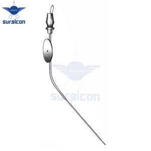 Tubo de Succión Baron Francés 3, Instrumento Quirúrgico de Succión Reutilizable de Acero Inoxidable para Microcirugía ORL y Cirugía Plástica - Product Image 3
