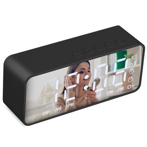 Réveil numérique intelligent sans fil V5.0 avec radio FM, miroir LED et haut-parleur - Product Image 6