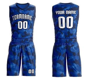 Uniformes de Baloncesto al Por Mayor, Conjunto de Primera Calidad, Nuevo Diseño, Transpirable, de Secado Rápido, Hecho de Poliéster/Algodón - Product Image 1
