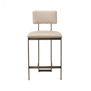 Chaise de salle à manger rembourrée moderne avec structure en métal, assise et dossier en tissu, design contemporain pour l'ameublement de la maison - Product Image 2