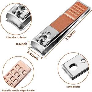 Juego de Manicura de Alta Calidad de 8 Piezas, Cortaúñas de Acero Inoxidable de Color, Juego de Tijeras para Uñas Totalmente Personalizado ANAAIF - Product Image 4