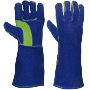 Gants de soudage en cuir de vachette renforcé haute performance, certifiés CE, antistatiques, robustes, pour la construction et la sécurité - Product Image 3