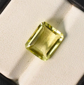 Cuarzo Limón Natural Octogonal 11X9X5 mm 4.05 ct Gema Suelta para Joyería - Product Image 3