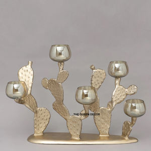 Luxury Style for Home Hotel Table <b>Top</b> Lighting Most Popular Concrete Unique Candle Jar Golden Finished Aluminum Candle Holder - Product Image 1