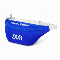 Riñonera Zeta Phi Beta Sorority para mujer, bandolera de Cordura, riñonera para exteriores, cangurera utilitaria, riñonera informal