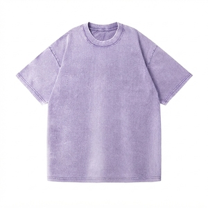 T-shirt surdimensionné vintage personnalisé délavé à l'acide, imprimé par transfert thermique, col rond, respirant, séchage rapide, coton épais 230g, streetwear homme - Product Image 3