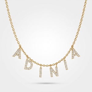 สร้อยคอเพชรแท้และเพชรเพาะเลี้ยงแบบมินิมอล ชุบทอง 18K 14K ของขวัญเครื่องประดับหรูหราสำหรับผู้หญิงและสวมใส่ได้ทุกวัน - Product Image 1