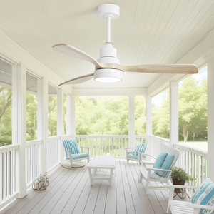 Ventilatore da Soffitto in Legno Massello da 48 Pollici con Luce Dimmerabile e Motore DC Reversibile a 6 Velocità - Product Image 4