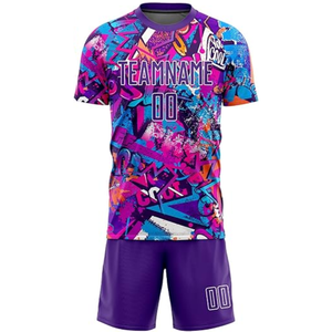 ชุดเสื้อฟุตบอลแบบกำหนดเอง พิมพ์ลายแบบซับลิเมชั่น โพลีเอสเตอร์ 100% แห้งเร็ว กันน้ำ สำหรับตลาดสหรัฐอเมริกาและยุโรปปี 2026 - Product Image 5