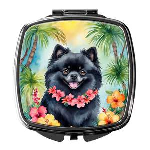 Pomarian Luau, espejo de maquillaje de viaje compacto, espejo de bolsillo plegable de mano decorativo para mujeres y niñas, regalo - Product Image 1