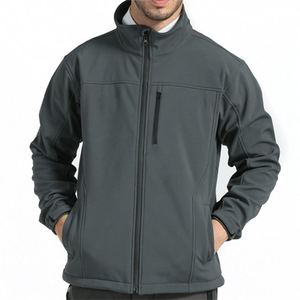 Veste Softshell Imperméable Premium pour Homme, Col Montant, Fermeture Éclair, Idéale pour la Moto, Thermique, Coupe-Vent, Sportive - Product Image 3