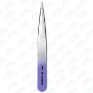Custom Logo Makeup <b>Tool</b> <b>with</b> Private Label Applicator Wholesale High-Quality Slanted Tip Eyelash and Eyebrow Tweezers - Product Image 2