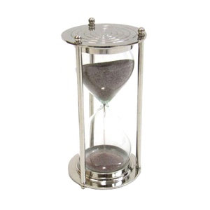 Make of Brass Body Nautical silver Nickel Plated sablier Design de qualité supérieure sablier pour la décoration de la maison et du bureau - Product Image 2