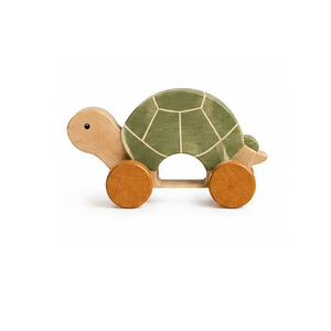 Scandinavian Wooden Bird Toy with <b>Pink</b> Wheels DIY Tabletop <b>Home</b> <b>Decor</b> - Product Image 3