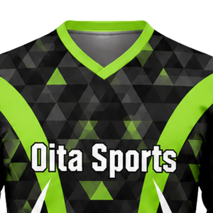 Uniforme de Voleibol Sublimado Negro y Verde para Hombre, Conjunto Deportivo de Manga Larga de Poliéster para Entrenamiento y Partidos de Equipo - Product Image 4