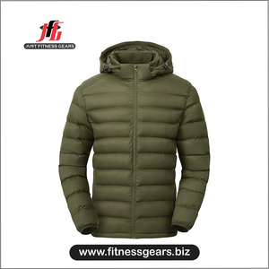 Chaqueta de Plumón con Capucha, Impermeable y Transpirable, Unisex, de Primera Calidad, 400g, Chaqueta Acolchada con Cierre, Chaqueta Bomber - Product Image 1