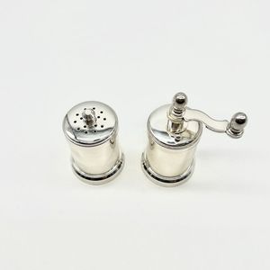 Ensemble de salières et poivrières en métal avec logo personnalisé pour la vente en gros, fournitures de cuisine, restaurants et cadeaux promotionnels - Product Image 5