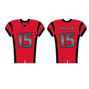 Uniforme de Fútbol Americano Corto Personalizable de Talla Grande, Transpirable, de Alta Calidad y Bajo Precio, Hecho 100% de Poliéster de Secado Rápido, Conjuntos para Equipos - Product Image 4