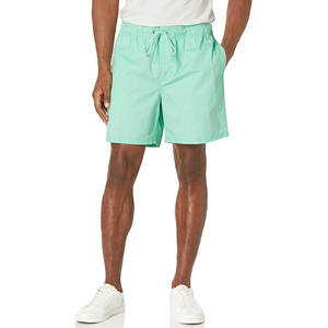 Pantalones Cortos Casuales de Verano para Hombre, Color Verde Menta, Cintura Elástica con Cordón, Cómodos, Transpirables, Ligeros y a la Moda - Product Image 1