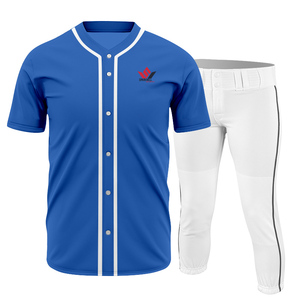 Maillot de baseball rouge personnalisé pour hommes et ensemble de pantalon blanc à manches courtes, anti-humidité, sublimé, nom de l'équipe 00, uniforme sportif - Product Image 4