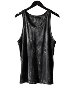 Débardeur de sport vintage pour homme, noir délavé à l'acide, style stringer - Product Image 3
