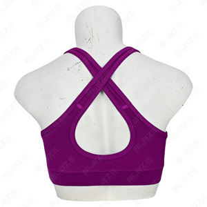 Soutiens-gorge de sport confortables et sur mesure, leggings de yoga élégants de couleur unie, spandex/nylon personnalisé, extensible dans les quatre sens, parfait pour le fitness - Product Image 4