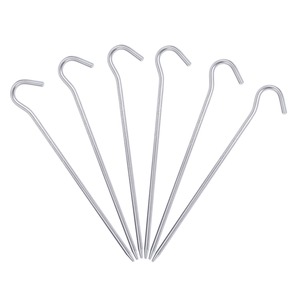 Piquets de tente en acier inoxydable de 13 pouces pour le camping en plein air toutes saisons, avec poignée métallique, pour usage DIY - Product Image 3