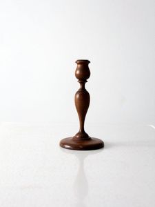 Porte-bougie en bois massif artistique pour la décoration de la maison et du bureau, porte-bougie en bois sculpté à la main, artisanat décoratif traditionnel - Product Image 3