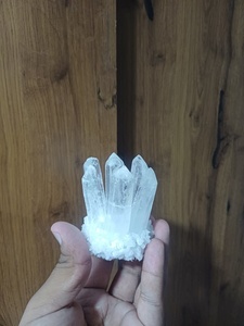 Natural clear quartz <b>cluster</b> raw <b>crystal</b> mineral specimen decorative stone for home decor collection and gifting - Product Image 3