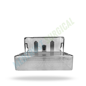 Special Size Sterilization <b>Basket</b> With Lid Stainless Steel Surgical Instrument Tray Medical Autoclave Storage <b>Basket</b> - Product Image 6