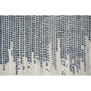 Élégance allemande Tapis kilim en nid d'abeille argenté de 50 pouces noué à la main pour le salon ou la chambre à coucher - Product Image 4