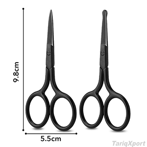 Tijeras Profesionales de Acero Inoxidable para Cejas, con Logotipo Personalizado, Mango Cómodo, Diseño para Diestros, Hoja Recta y Afilada - Product Image 5